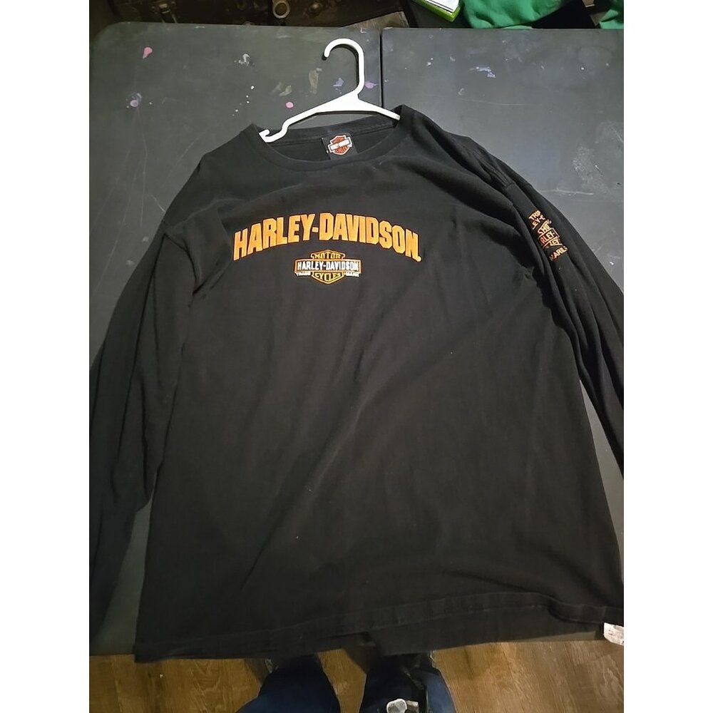 Harley-Davidson T-Shirt LG Dealer Long Sleeve Amarillo, TX